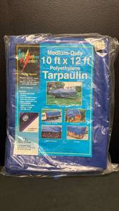 lot 5418 image: Weather Warrior 10ft x 12ft Medium-Duty Polyethylene Tarpaulin