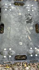 lot 359 image: Industrial Plastic Pallet with Tie-Down Points