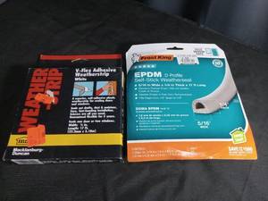 lot 40971 image: Weatherstrip Seal Bundle - EPDM D-Profile and V-Flex Adhesive