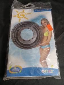 lot 40973 image: Intex Tire Tube Swimming Pool Float