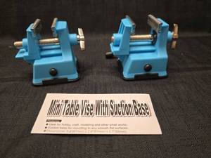 lot 40162 image: Mini Table Vise with Suction Base