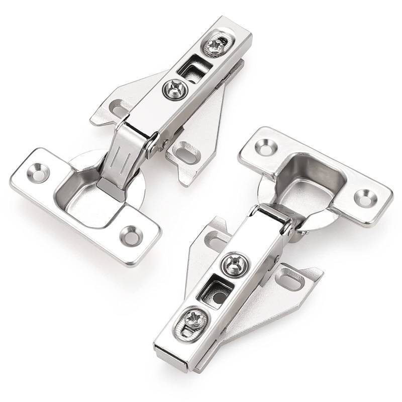 lot 36132 image: Full Overlay Soft Opening Face Frame Mounting Concealed Hinges, 105 Degree Kitchen Cabinet Hinges, 4 Pair8 Pieces - Retail $20