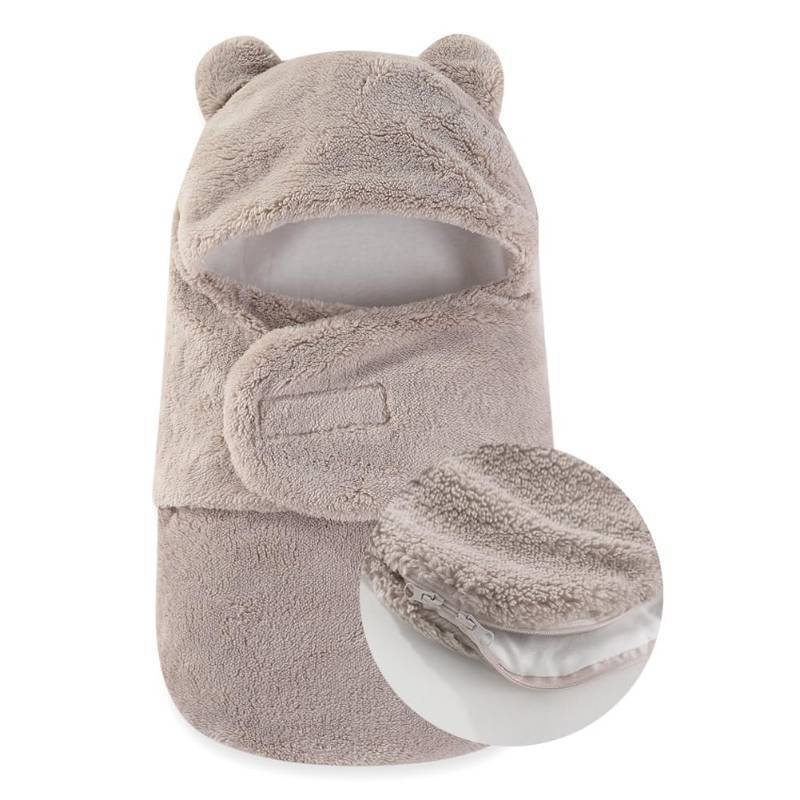 lot 36166 image: Baby Swaddle Boys Girls 3-6 Months Fleece Winter Warm Adjustable Newborn Swaddling Wrap Soft Blanket Sleeping Sacks Infant - Retail $19