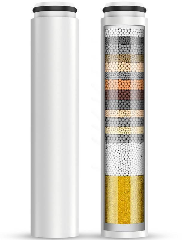 lot 62251 image: 2 Pack Replacement Filters for Handheld Shower Head - Water Softener Filters Beads for Hard Water - Remove Chlorine - Reduces Dry Itchy Skin (CF1101) - Retail $19