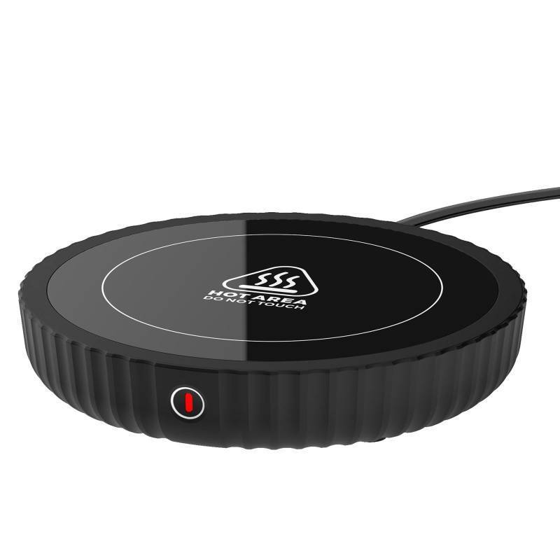lot 62319 image: Large Candle Warmer Plate, Coffee Warmer with 3-Temperature Settings, Mug Warmer Auto Shut Off, Ideal Desk Cup Warmer for Coffee, Beverages, Milk & Tea - Retail $20