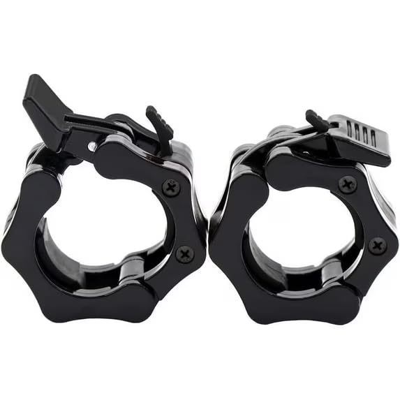 lot 62326 image: 2 inch Barbell collars clamps Olympic Barbell Collar 2 inch Quick Release Locking 2 Pro Weight Bar Plate Locks Clamp Clips for Work out Weightlifting Fitness Training - Retail $13