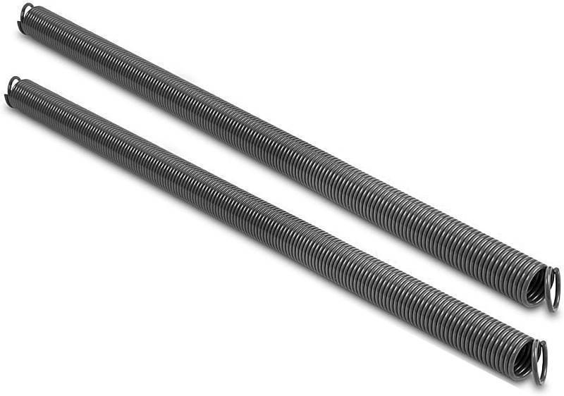 lot 62495 image: Pair of 130 lbs Heavy Duty Garage Door Extension Springs Stretch Spring, High Precision Electrophoresis Black Coated for Corrosion Resistance, MIN 18000 Cycles for 7ft Garage Door Springs Replacement - Retail $36