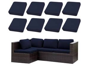 lot 16691 image: Outdoor Cushion Covers Set,8PCS Patio Furniture Couch Seat Slipcovers, Replacement for Sofa Sectional Chair - Retail $45