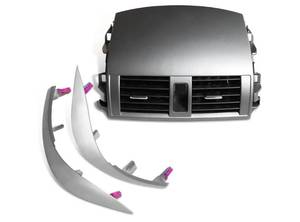 lot 16714 image: 5567002160 Center Dash AC Outlet Vent Panel with Assembly Trims Compatible with Corolla 2008-2013 - Retail $28