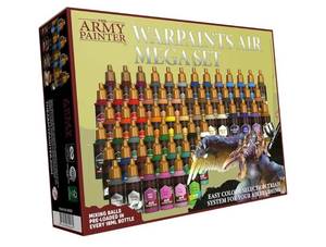 lot 16717 image: Water Paints Air Mega Set, Army Painter, Acrylic Non-Toxic Water Based Paints, Only 48 of 60 Count. - Retail $180