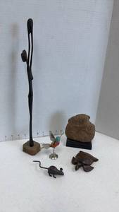 lot 106 image: Three Koalas by Grete Schuller and other home decor