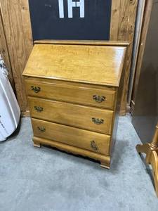 lot 203 image: Drop front secretary 40 x 32 x 18 in