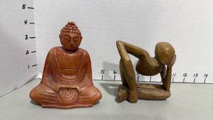 lot 1006 image: 2 wooden sculptures