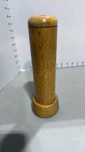 lot 1010 image: Wooden kaleidoscope 10 inches tall