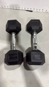 lot 1075 image: Barbells set of 2 twelve pounds each