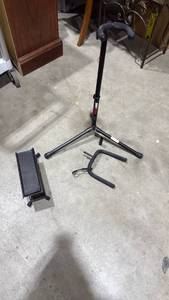 lot 1203 image: Proline adjustable stand needs repair with guitar foot