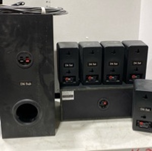 lot 2012 image: Sony Speaker System with 3M woofer and speakers plus Polk Audio speaker