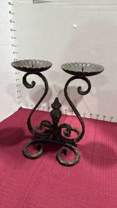 lot 2037 image: Wrought iron candle stand