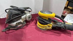 lot 2068 image: Craftsman Cyclone and DeWalt hand sanders