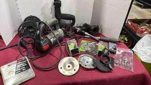 lot 2074 image: RotoZip RZ1 Spiral Saw with attachments and case