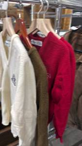 lot 2112 image: Ladies Lambs wool and wool sweaters size small and medium