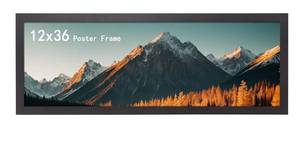lot 1069 image: , 12x36 Picture FrameHorizontal and Vertical Wall Hanging(Black)