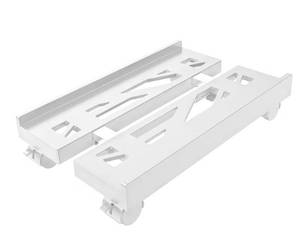 lot 1077 image: Adjustable Mobile CPU Stand, Ventilated Computer Tower Stand with 4 Caster Wheels Fits Most PC Tower,