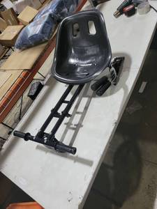 lot 1085 image: Hoverboard Go-Kart Seat Attachment with Adjustable Frame