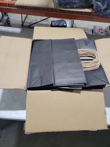 lot 1087 image: Black Paper Bags