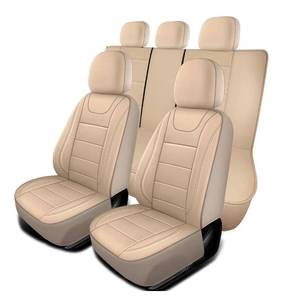 lot 1105 image: HChengkikz Car Seat Covers, Quilting Leather Seat Covers Full Set, Waterproof Faux Leather Automotive Seat Covers for Cars, Universal Car Seat Protectors Fit for Cars, Suvs, Trucks, Airbag Compatible