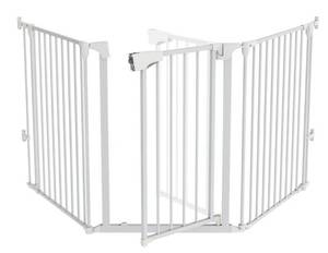 lot 1120 image: Versatile Safety Gate Metal BabyPet Gate Configurable Dog Barrier