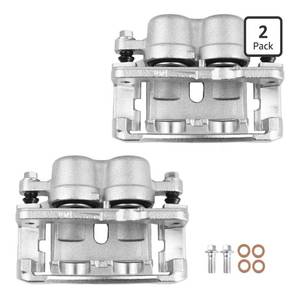 lot 1126 image: Front Disc Brake caliper Compatible with Select Chevrolet, GMC, Cadillac - Silverado 1500, Tahoe, Suburban, Express 1500, Sierra 1500, Yukon, Escalade, with 4 Wheel Disc Only fit Front Side