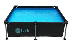 lot 1137 image: Lark 6 ft x 4 ft x 16.5 inches Above Ground Metal Frame Pool Puncture-Resistant 3-Ply Vinyl & Mesh Materials Quick Setup Patio Backyard - No Pump Included