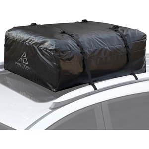 lot 1140 image: Sprint - 10 Cubic Feet Weatherproof Rooftop Cargo Carrier for Top of Vehicle  Attaches With or Without Roof Rack