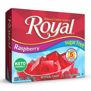 lot 1151 image: REDUCED CALORIE GELATIN Raspberry 12 pack