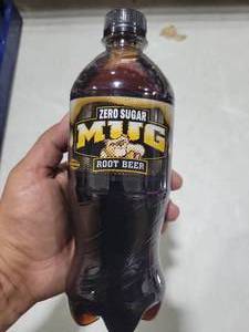 lot 1155 image: MUG Zero Sugar Root Beer Soda Bottle 6 pack