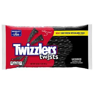 lot 1173 image: Twizzlers Twists Licorice Candy  Bag 16 oz pack of 4