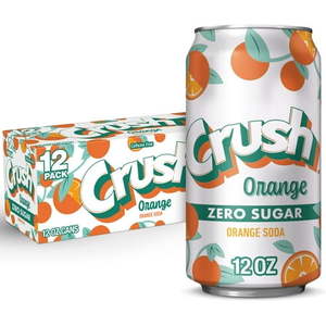 lot 1180 image: Crush Diet Orange Soda  12 Fl. Oz.  12 Count