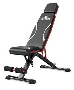 lot 1208 image: FLYBIRD WB3 Weight Bench up to 65, 750LBS Capacity Adjustable Weight Bench for Workout,