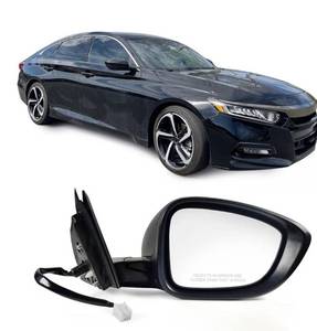 lot 1225 image: Right Passenger Side Door Mirror For Honda Accord LX, Sport 2018-2022 �� Power �� Non-Heated No-Turn signal Match to Black Paint Replaces HO1321328 76208-TVA-A02 (3pin)