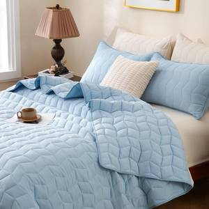 lot 1299 image: HiSnug Pink Queen Size Quilt Bedding Set, Reversible Lightweight Bed Spreads Oversized Queen Quilted Bedspread for All Seasons, Soft Washable, 3 Pieces, 1 Quilt (90x96 in) & 2 Pillow Shams (20x26 in)