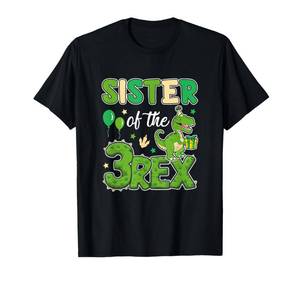 lot 1301 image: Sister of The Three Rex Birthday Dinosaur Family Matching T-Shirt medium