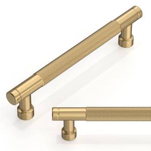 lot 1337 image: Talentedeco 10 Pack Champagne Bronze Knurled Cabinet Pulls 5 Inch(128mm) Honey Bronze Kitchen Cabinet Handles Drawer Pulls