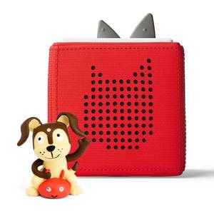 lot 1342 image: Toniebox 1 Audio Player Starter Set with Playtime Puppy - Listen, Learn, and Play with One Huggable Little Box - Red