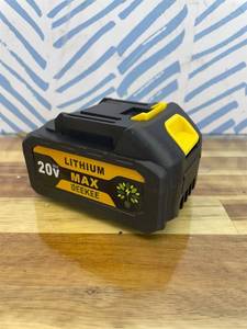 lot 131350 image: True Capacity Replacement Battery Compatible with Dewalt 20V Max Tool, Automotive Grade Lithium Ion Cells, V0 Highest Grade Fireproof Case, Longer Runtime - 5.0AH, 1 Pack