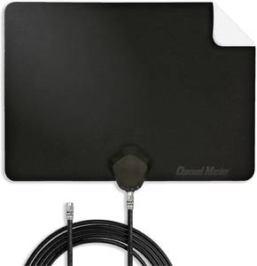 lot 331162 image: Channel Master FLATenna - Indoor Digital HDTV Antenna, 12 Coaxial Cable, Superior Reception Range & Signal Reliability, Supports 4K Smart TVs, OTA Broadcast & NextGen TV, Easy Install