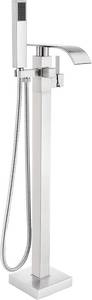 lot 331171 image: Retails for $142 Senlesen Stainless Steel Bathroom Free Standing Tub Filler Faucet Brushed Nickel Freestanding Bathtub Faucets with Handheld Shower Mixer Taps