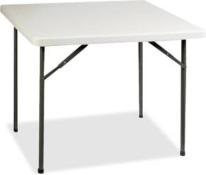lot 331180 image: Retails for $108 Lorell Banquet Folding Table, 36 x 36 x 29