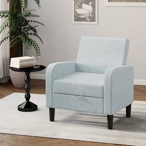 lot 431342 image: DAGONHIL Accent Chair Living Room Chair, Upholstered Reading Chair for Bedroom, Linen Fabric Armchair, Single Sofa for Living RoomOfficeLibrary (Gray, 1 Pack)