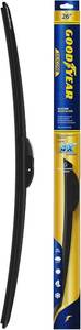 lot 171322 image: Goodyear Silicone 26 Premium Beam Windshield Wiper Blade with Universal Adaptor, Replacement Beam Wiper Blade for Curved Windshields, Pack of 1